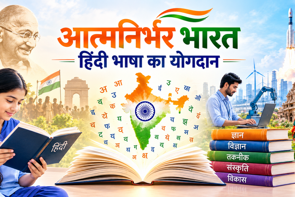 आत्मनिर्भर भारत * हिंदी भाषा का योगदान