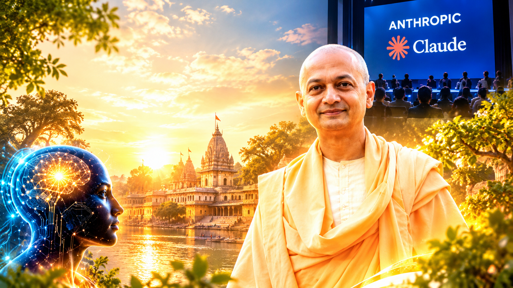 एआई की नैतिकता समझने के लिये एन्थ्रोपिक ने हिन्दू संन्यासी स्वामी सर्वप्रियानन्द को बुलाया 
