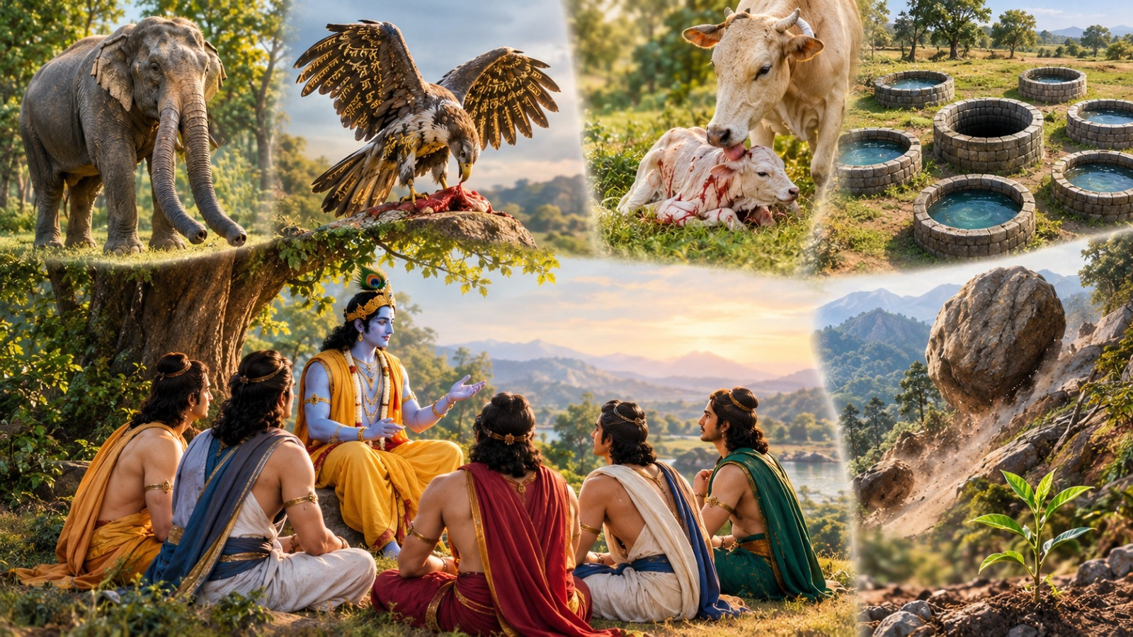 पाण्डवों को कलियुग पर प्रबोधन